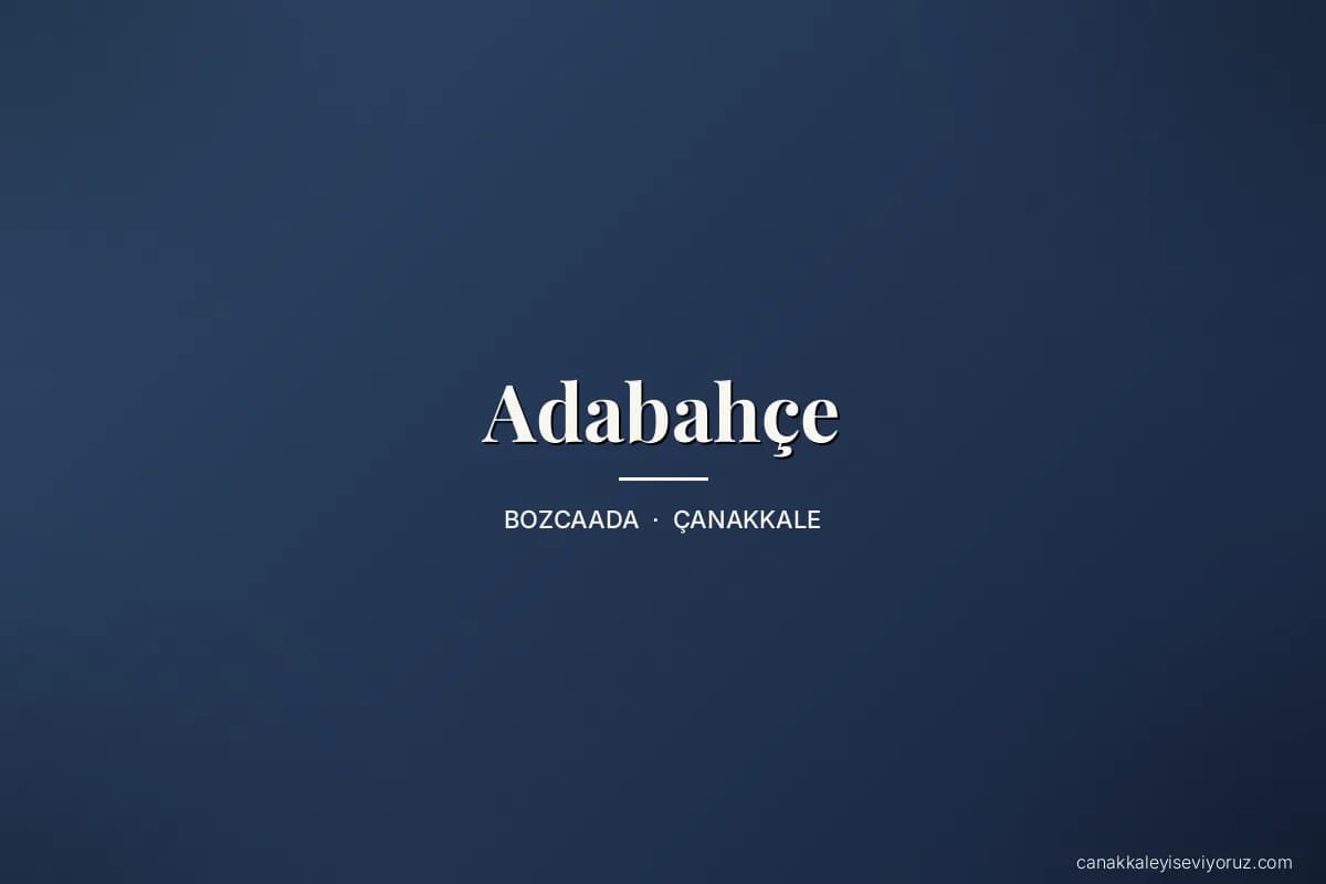 Adabahçe