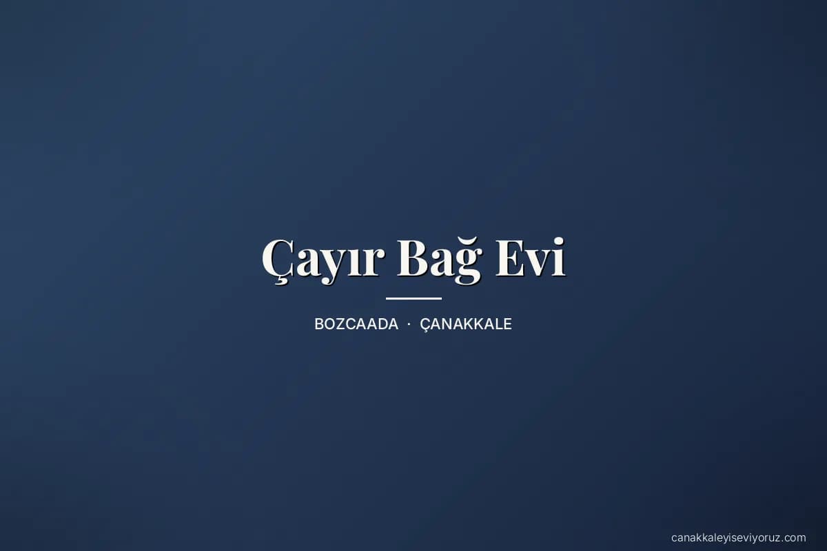 Çayır Bağ Evi