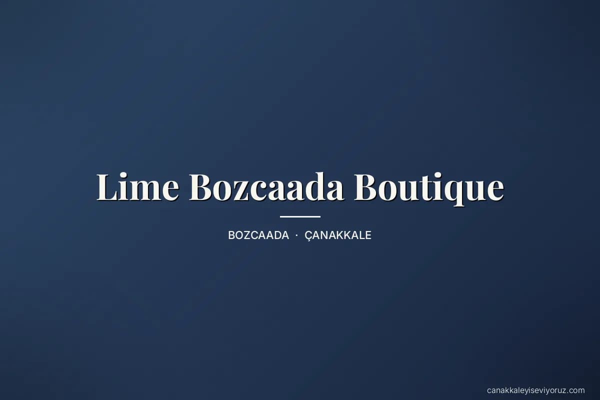 Lime Bozcaada Boutique