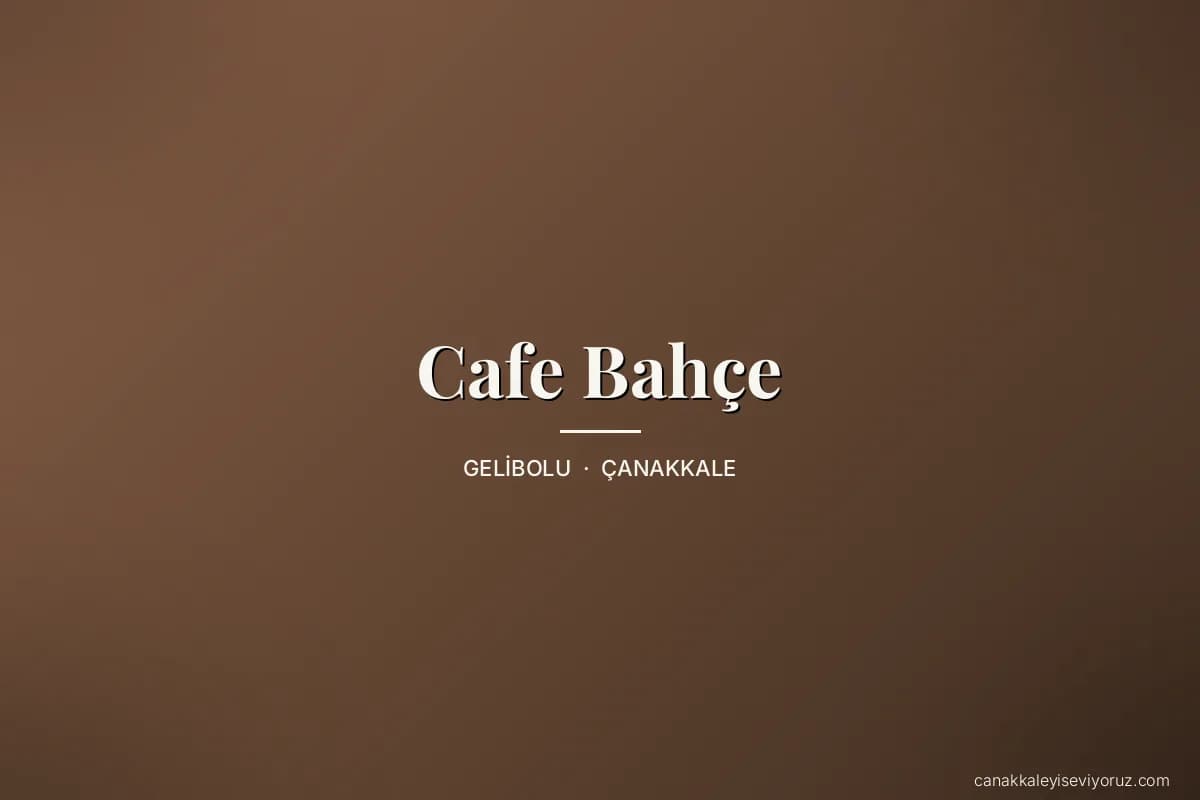 Cafe Bahçe