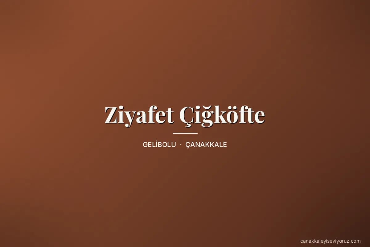 Ziyafet Çiğköfte