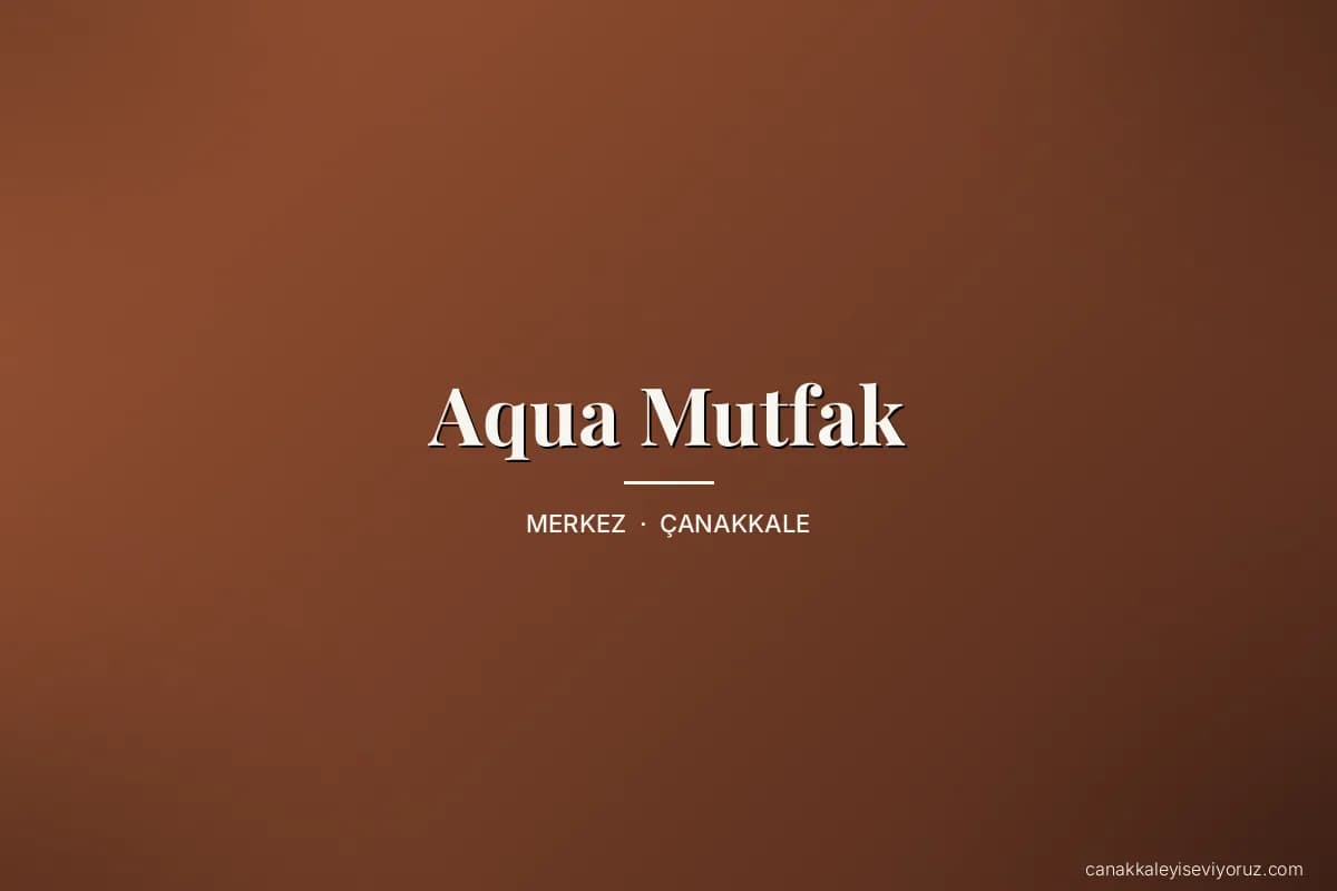 Aqua Mutfak