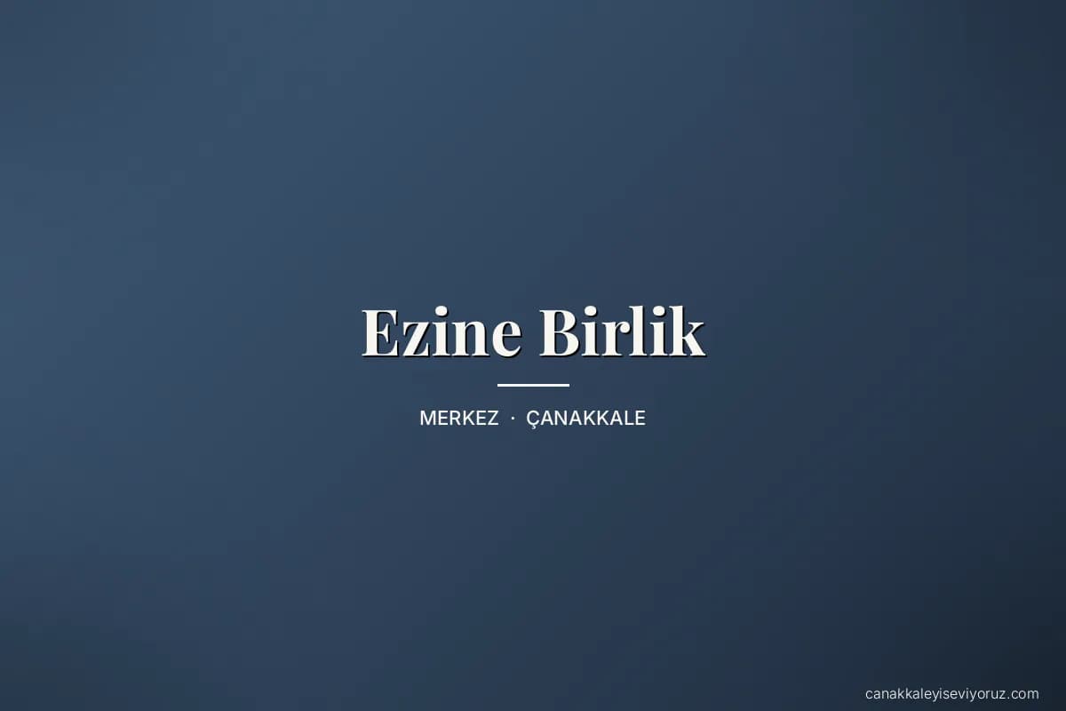 Ezine Birlik