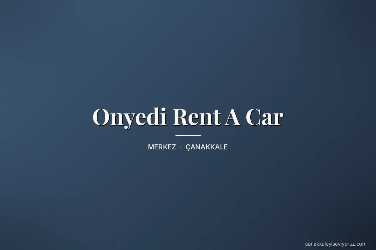 Onyedi Rent A Car