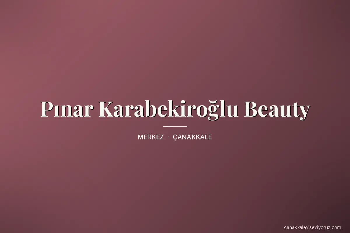 Pınar Karabekiroğlu Beauty