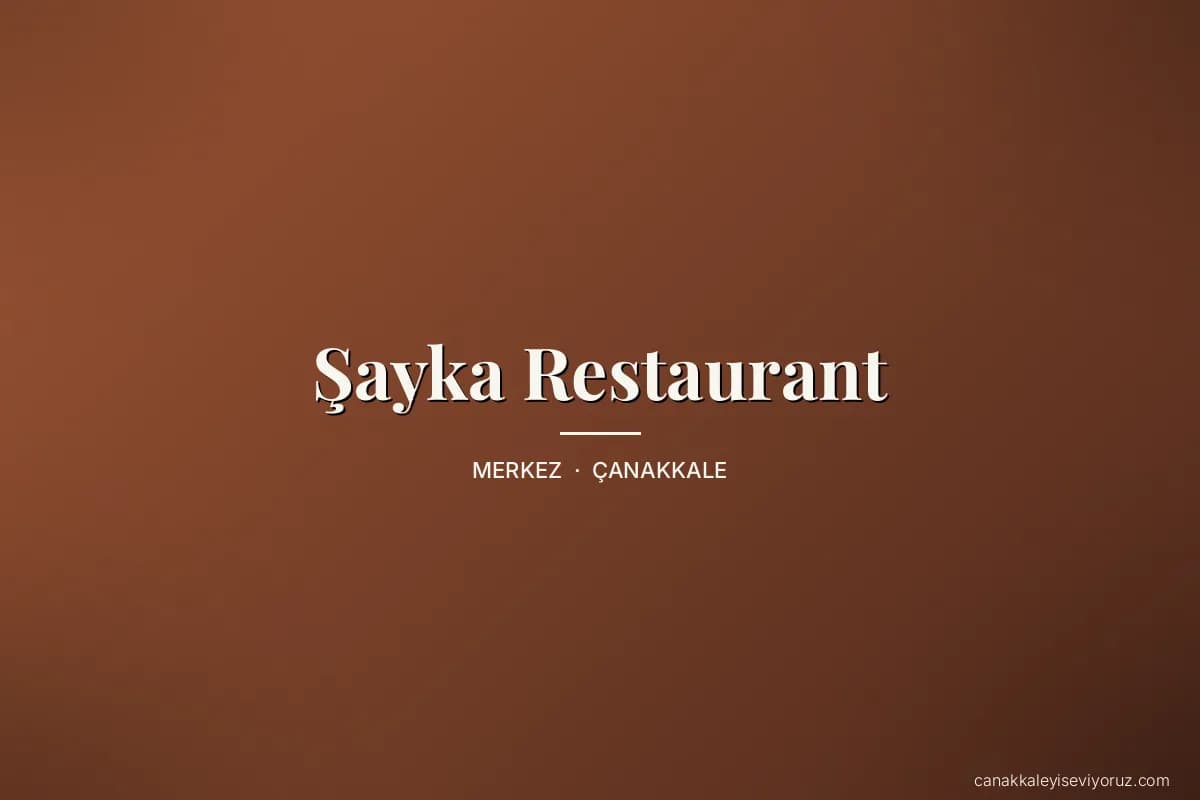 Şayka Restaurant