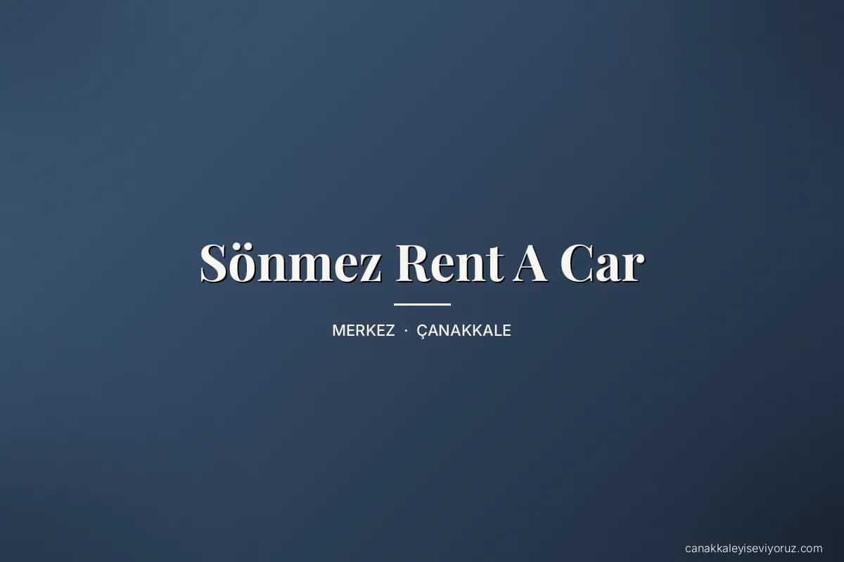 Sönmez Rent A Car