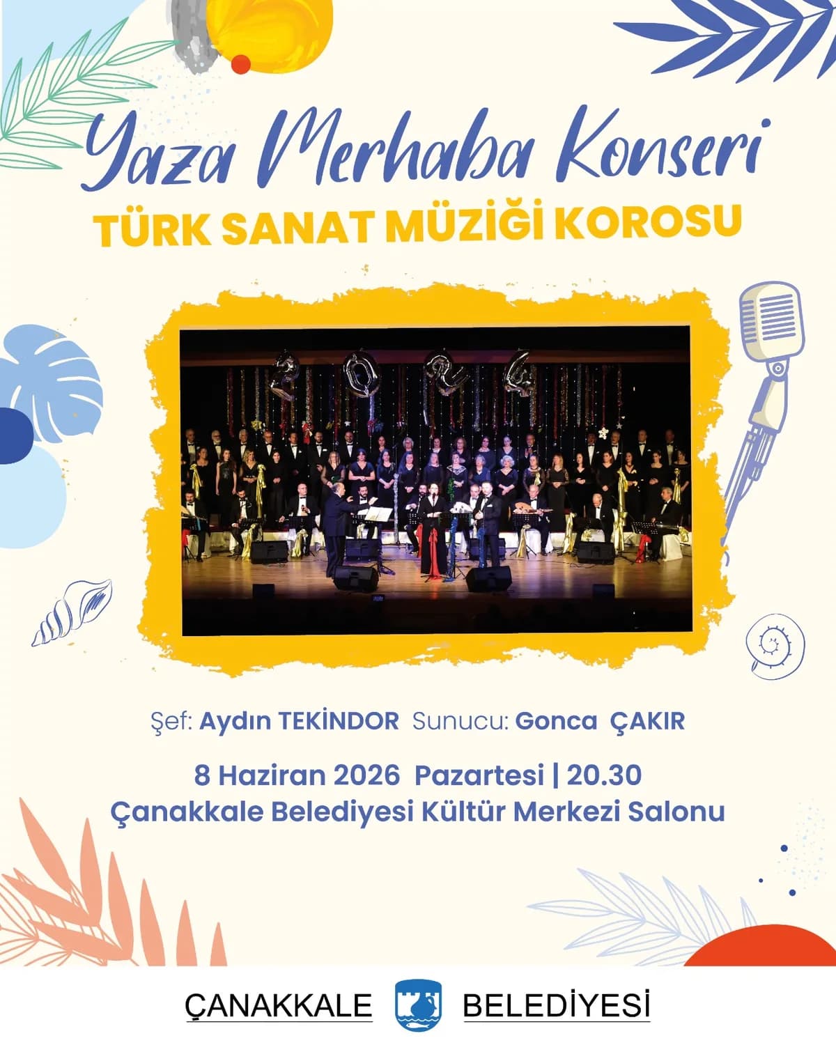Çanakkale'de Müzik Dolu Bir Akşam: Türk Sanat Müziği Korosu'ndan "Yaza Merhaba" Konseri!
