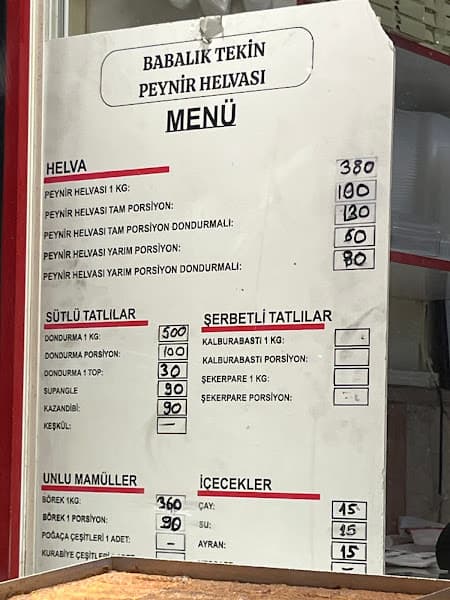 BABALIK TEKİN PEYNİR HELVACISI