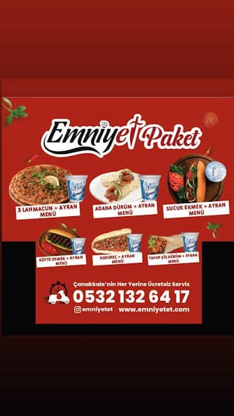 Emniyet Restaurant - Kahvaltı, Çorba, Steak, Et, Kebap, Lahmacun, Pide