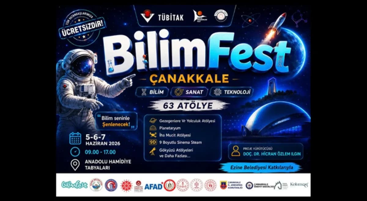 Ezine Belediyesi Destekli BilimFest Çanakkale, Anadolu Hamidiye Tabyaları'nda