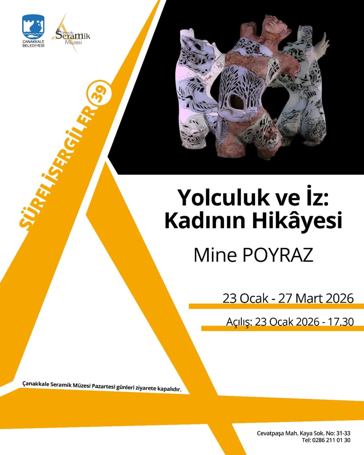 Yolculuk ve İz: Kadının Hikayesi Sergisi | Çanakkale Seramik Müzesi