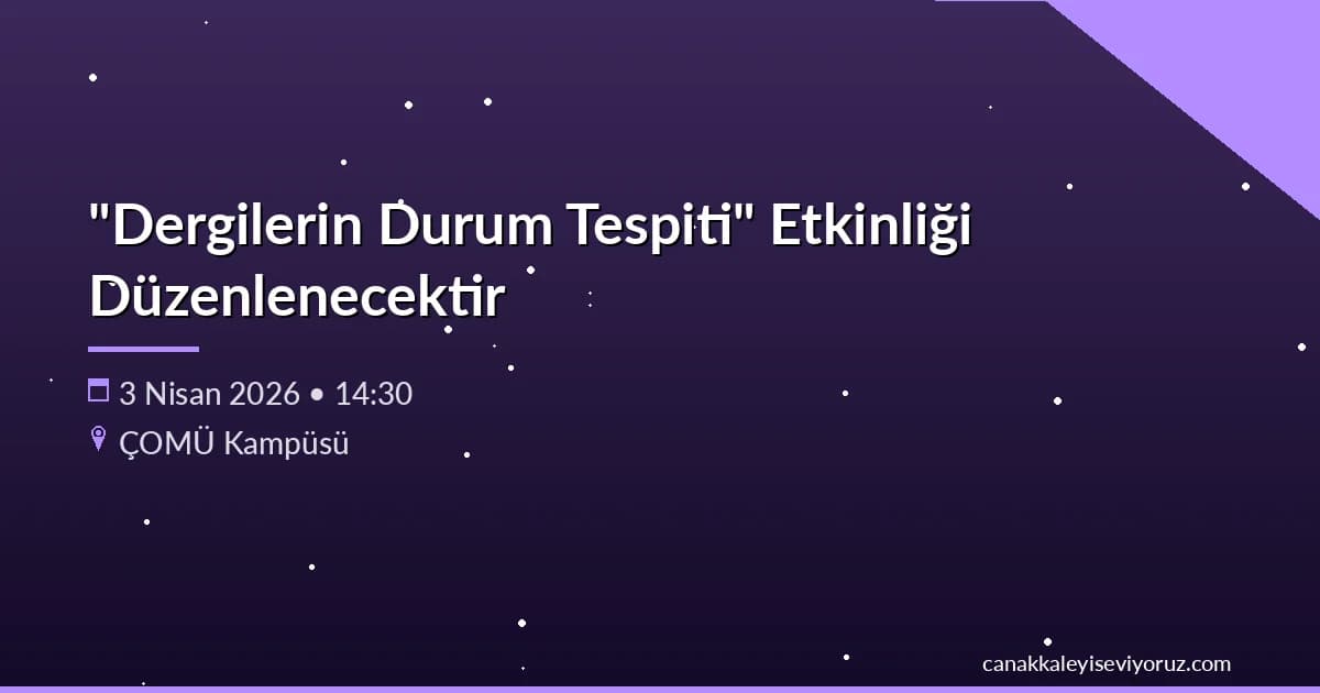Trakya Üniversiteler Birliği: "Dergilerin Durum Tespiti" Etkinliği