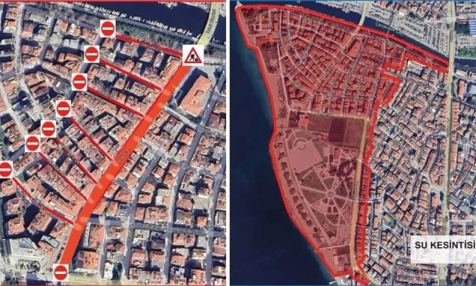 Çanakkale Barbaros Mahallesi Su Kesintisi ve Yol Kapatma Duyurusu (11 Mart)