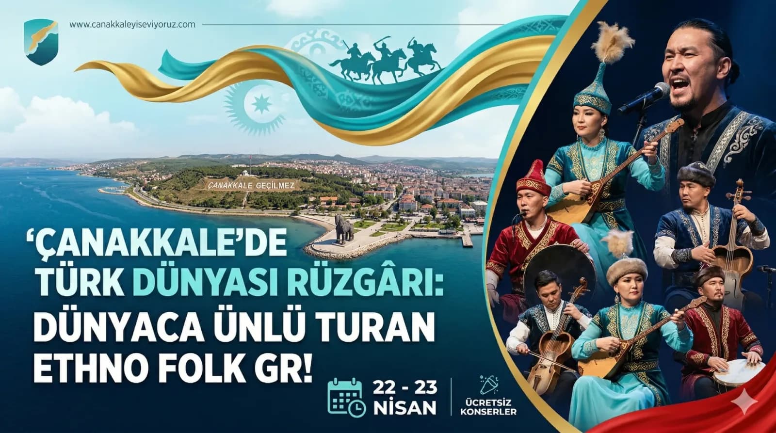 Çanakkale'de Türk Dünyası Rüzgârı: Dünyaca Ünlü Turan Ethno Folk Geliyor!
