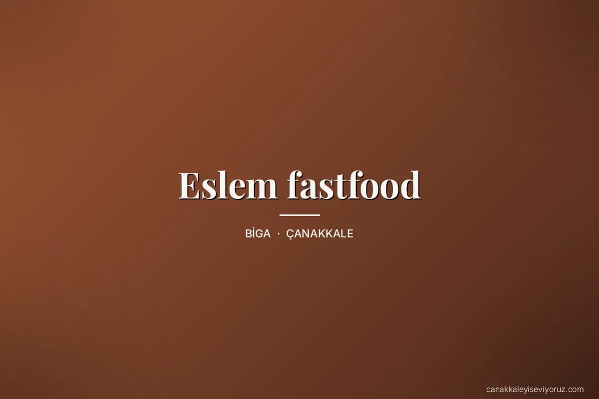 Eslem fastfood