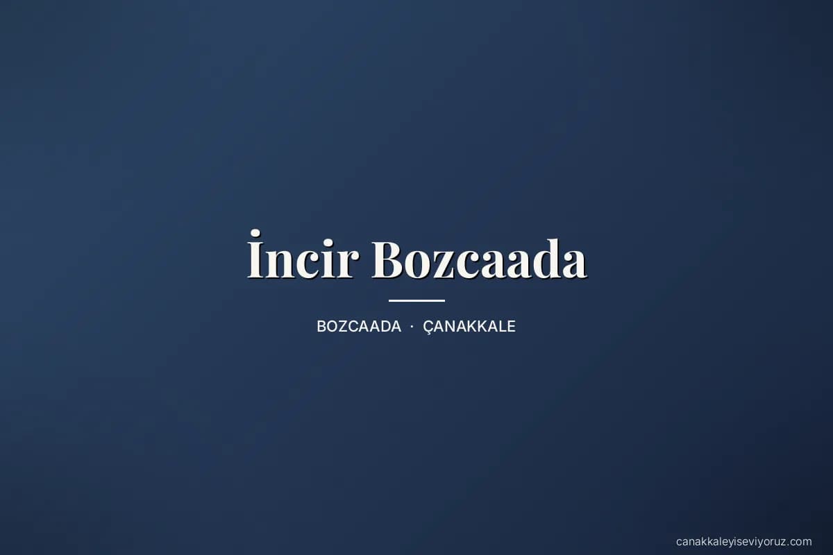 İncir Bozcaada