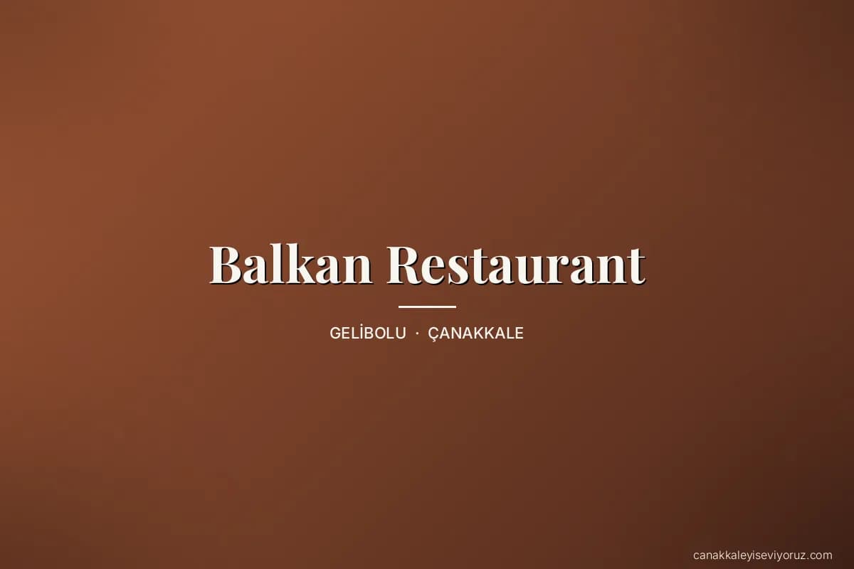 Balkan Restaurant