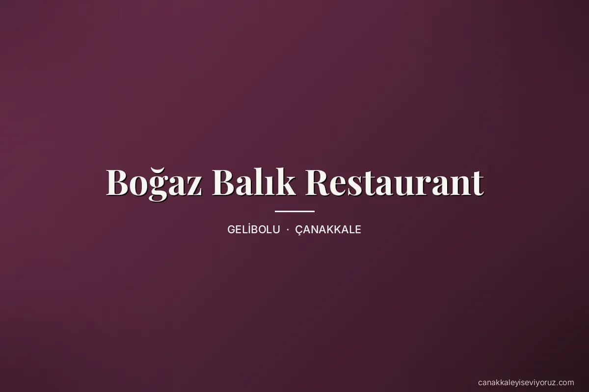 Boğaz Balık Restaurant