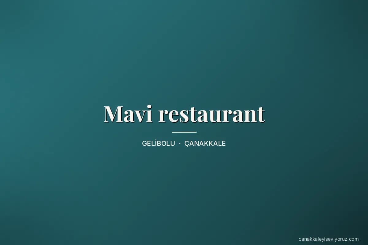 Mavi restaurant