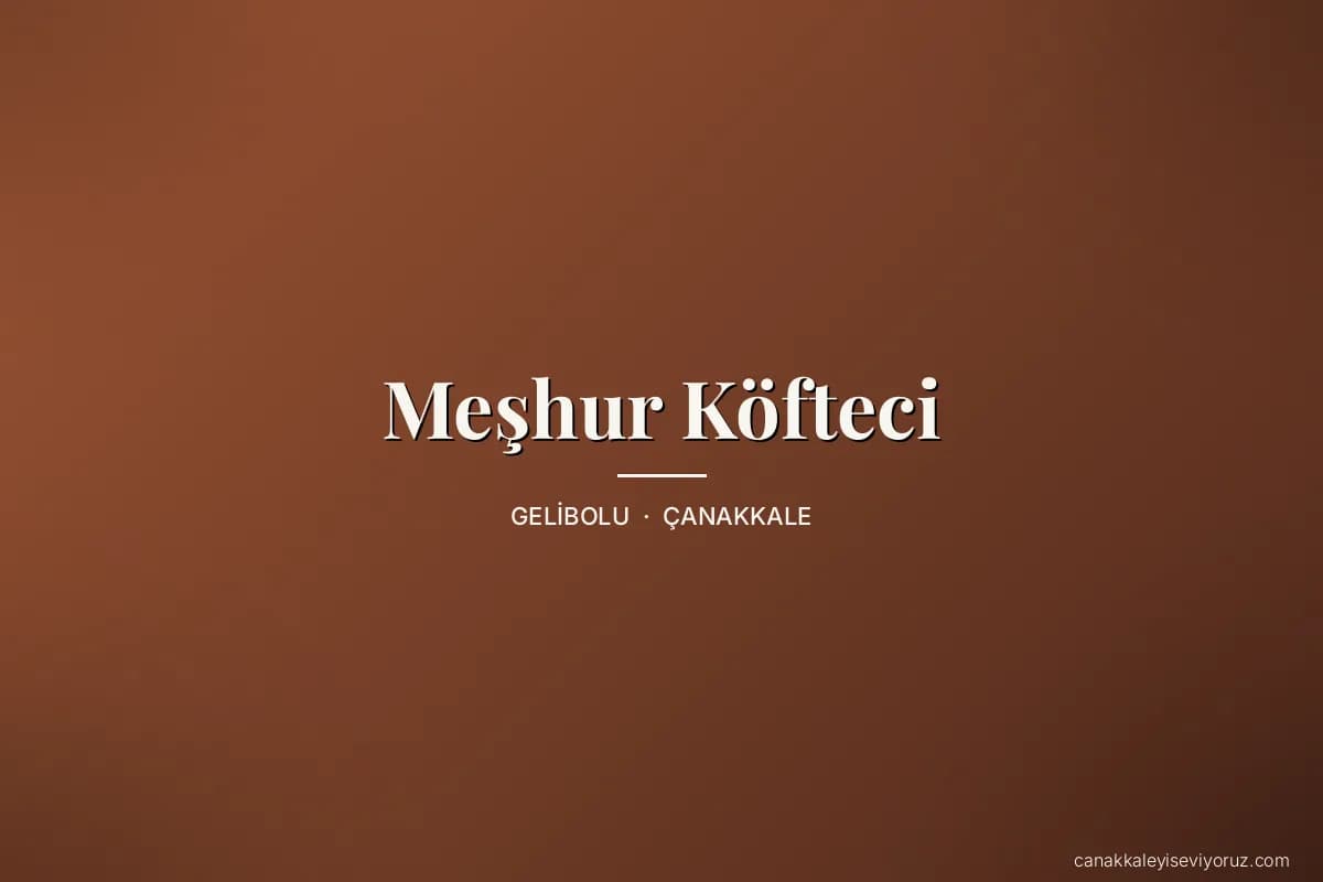 Meşhur Köfteci