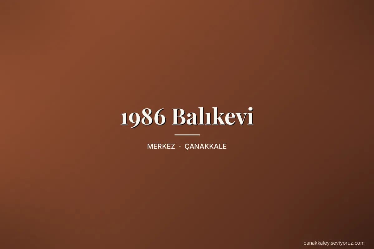 1986 Balıkevi
