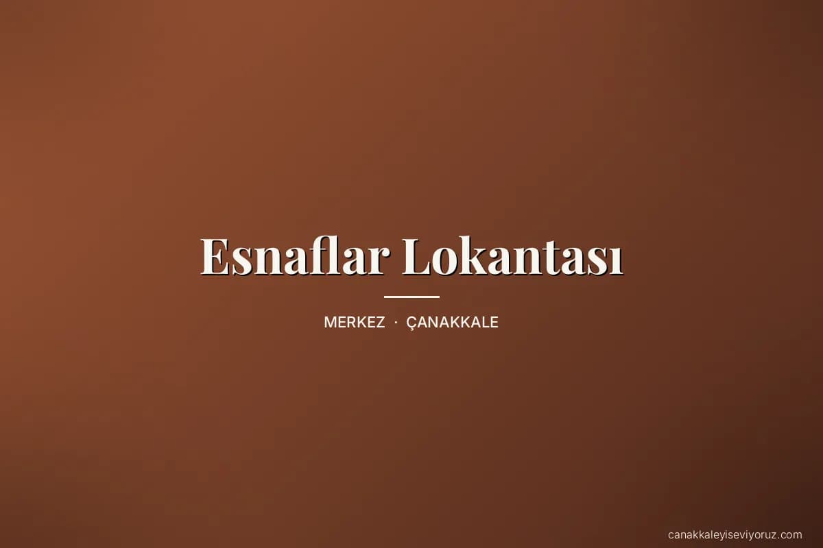 Esnaflar Lokantası