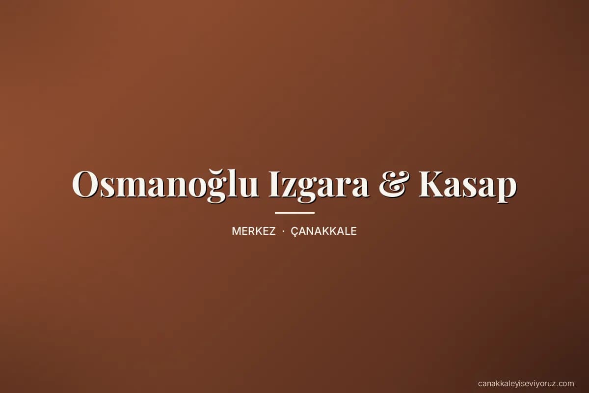 Osmanoğlu Izgara & Kasap