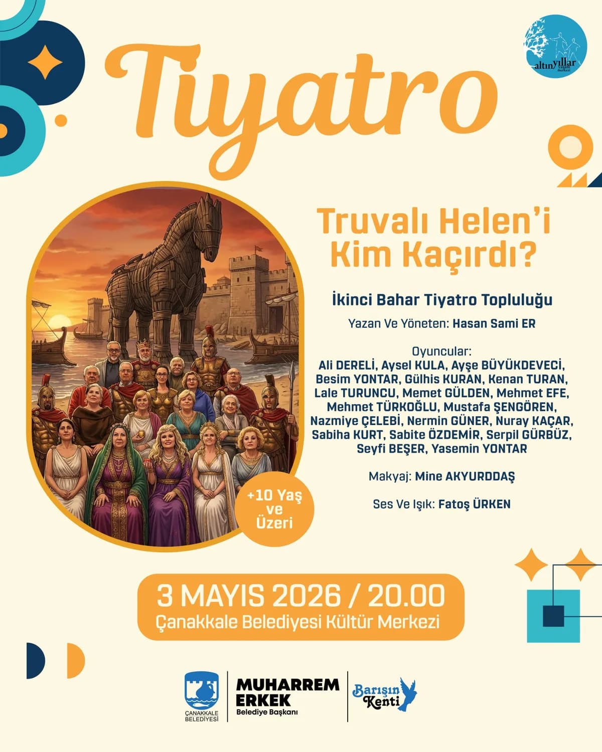Çanakkale'de Mitolojik Komedi: "Truvalı Helen'i Kim Kaçırdı?" Sahne Alıyor!