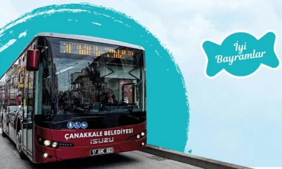 Çanakkale'de Kurban Bayramı'nda Otobüsler Ücretsiz Hizmet Verecek