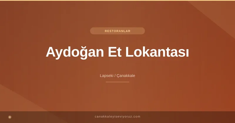 Aydoğan Et Lokantası