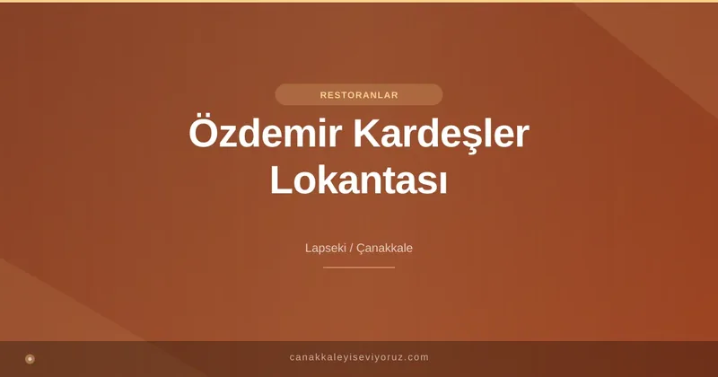 Özdemir Kardeşler Lokantası