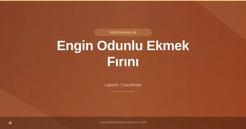 Engin Odunlu Ekmek Fırını