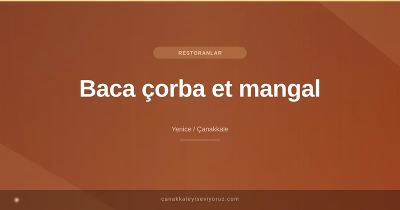 Baca çorba et mangal