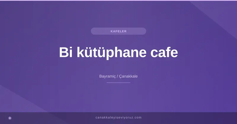 Bi kütüphane cafe