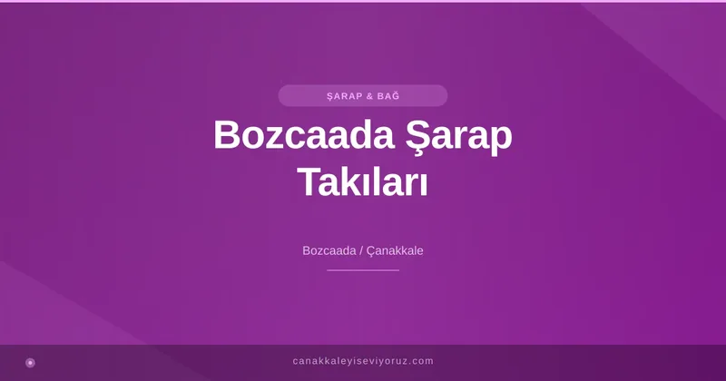 Bozcaada Şarap Takıları