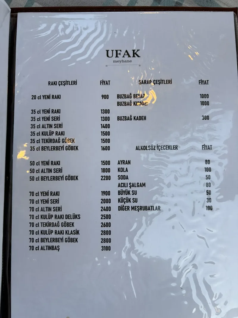 UFAK meyhane
