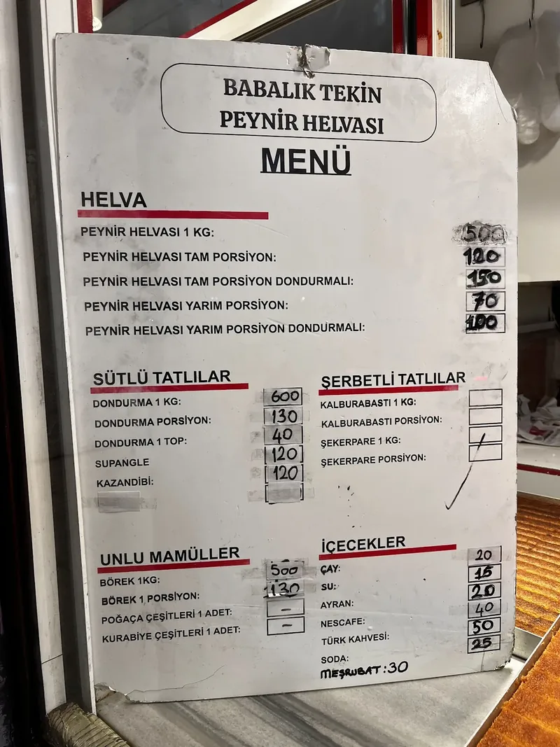 BABALIK TEKİN PEYNİR HELVACISI