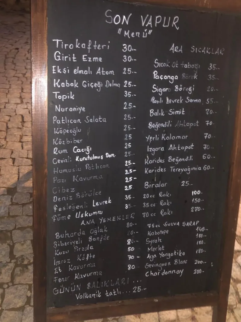 Son Vapur Otel / Restaurant