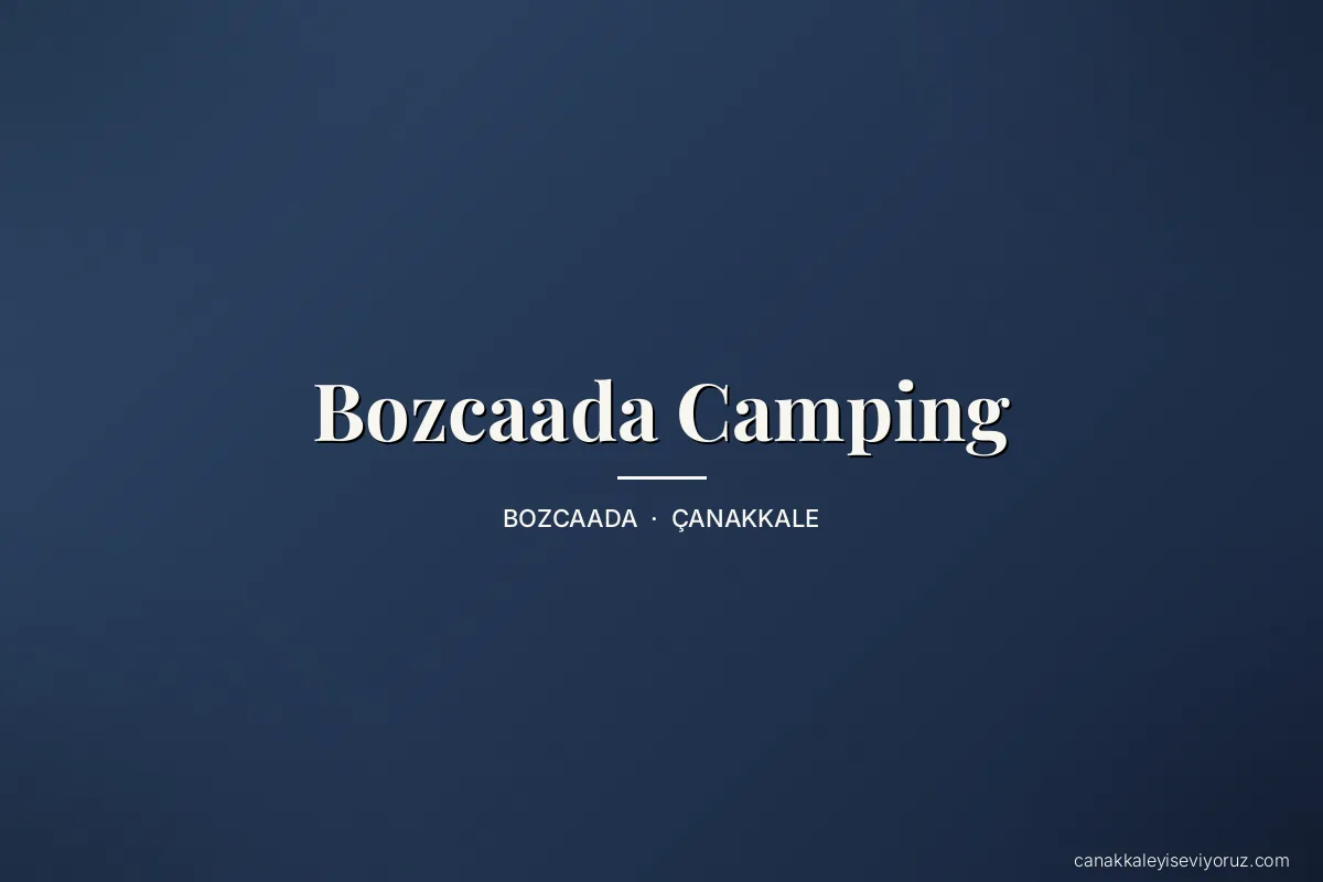 Bozcaada Camping