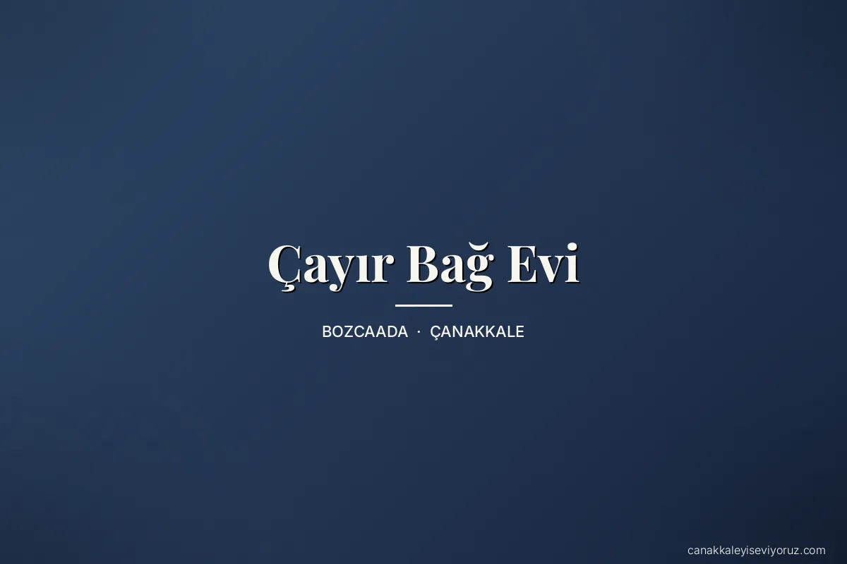 Çayır Bağ Evi