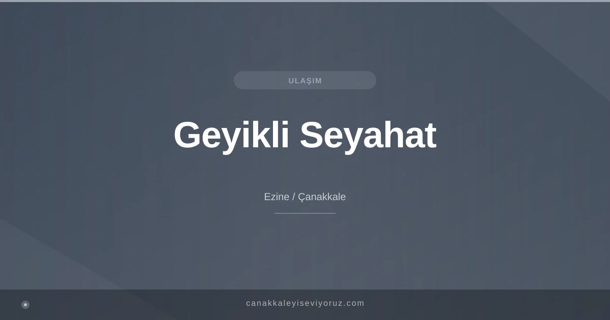 Geyikli Seyahat