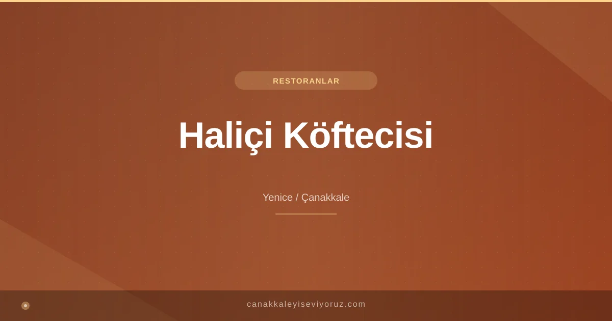 Haliçi Köftecisi