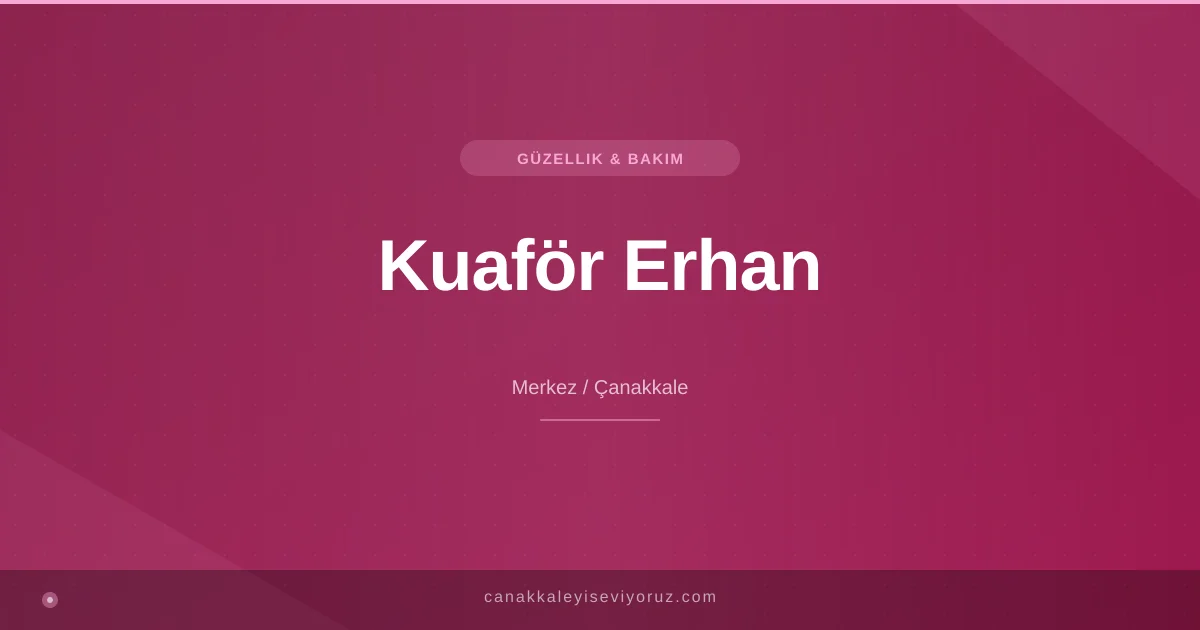 Kuaför Erhan