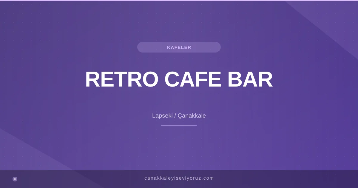 RETRO CAFE BAR