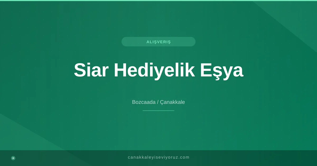 Siar Hediyelik Eşya