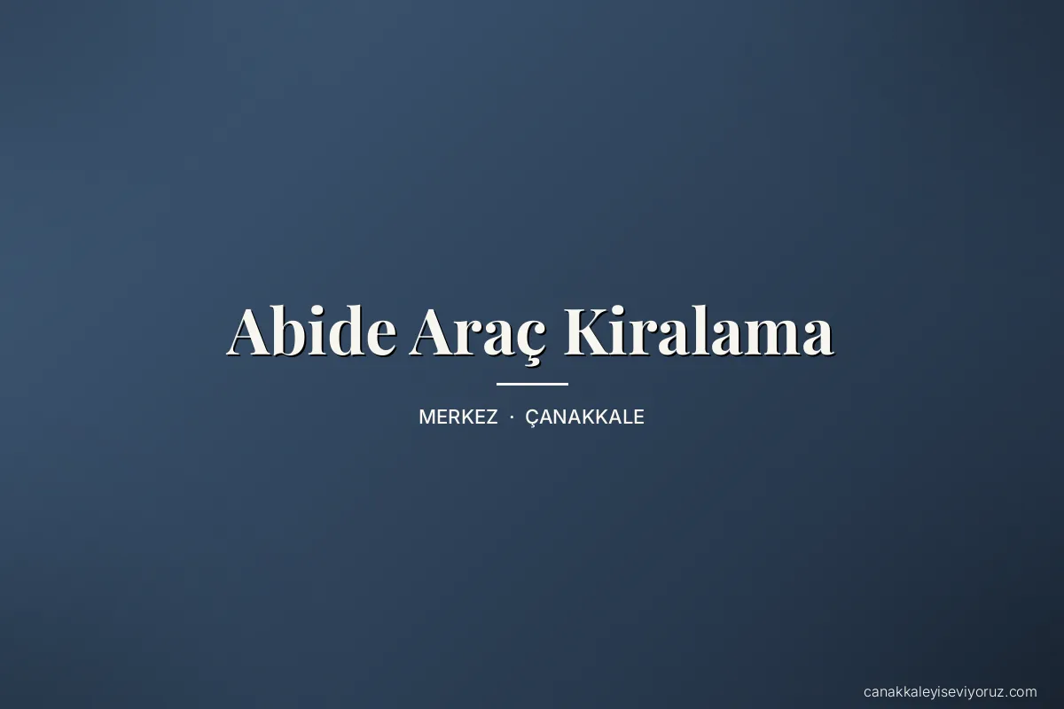 Abide Araç Kiralama