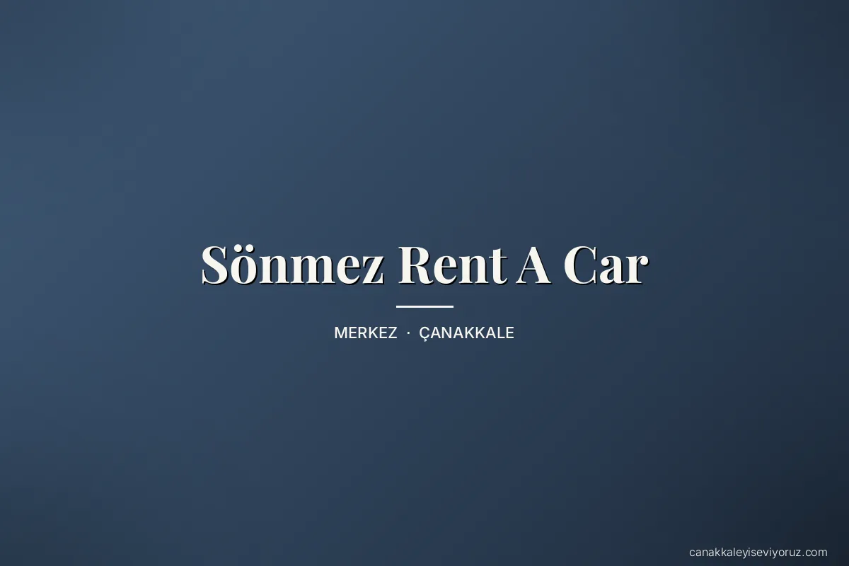 Sönmez Rent A Car