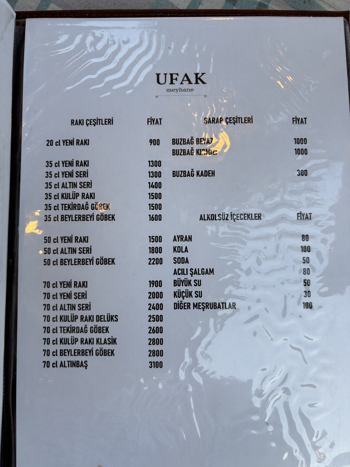 UFAK meyhane