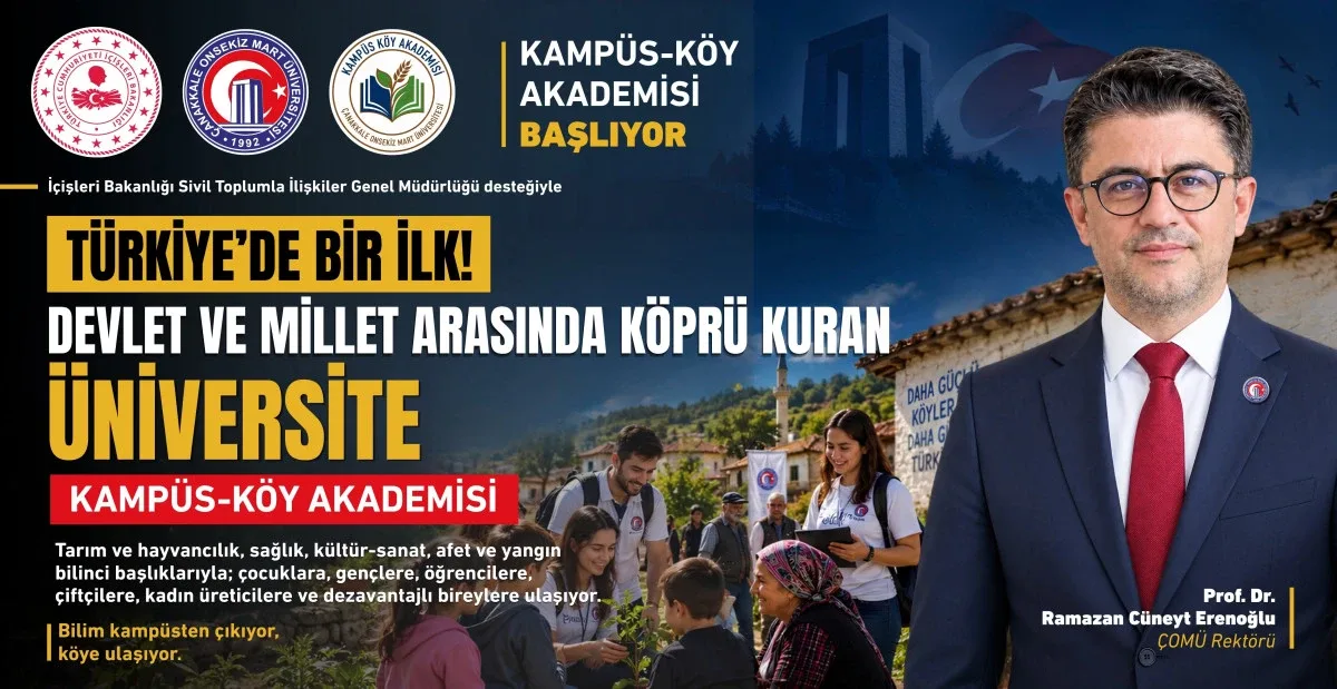ÇOMÜ, Kampüs-Köy Akademisi ile devletle millet arasında köprü kuracak